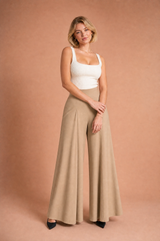 Flowy High-Waisted Wide-Leg Pants