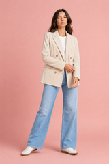Mid-Length Corduroy Blazer