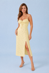 Floral Slit Cami Dress