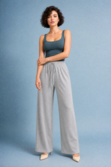 Drawstring Wide-Leg Pants