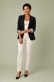 Blazer ajusté manches trois-quarts | Porté sur une autre silhouette | Lounelle Paris