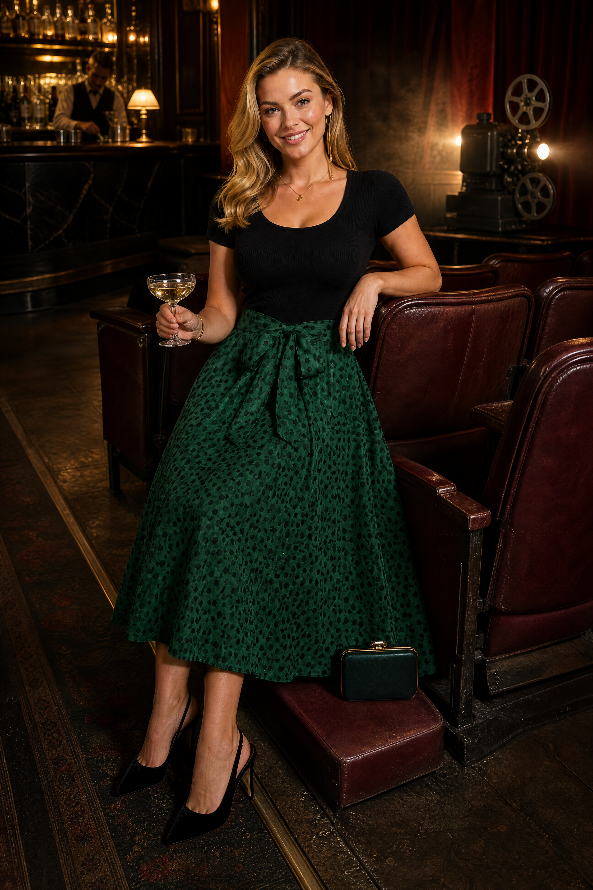 Robe bi-matière à pois | Deuxième photo lifestyle | Lounelle Paris