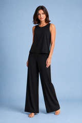 Flowy Wide-Leg Pants Set
