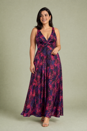 Robe longue décolleté dos nu | Porté sur une autre silhouette | Lounelle Paris