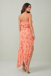 Robe longue bretelles croisées | Vue de dos | Lounelle Paris