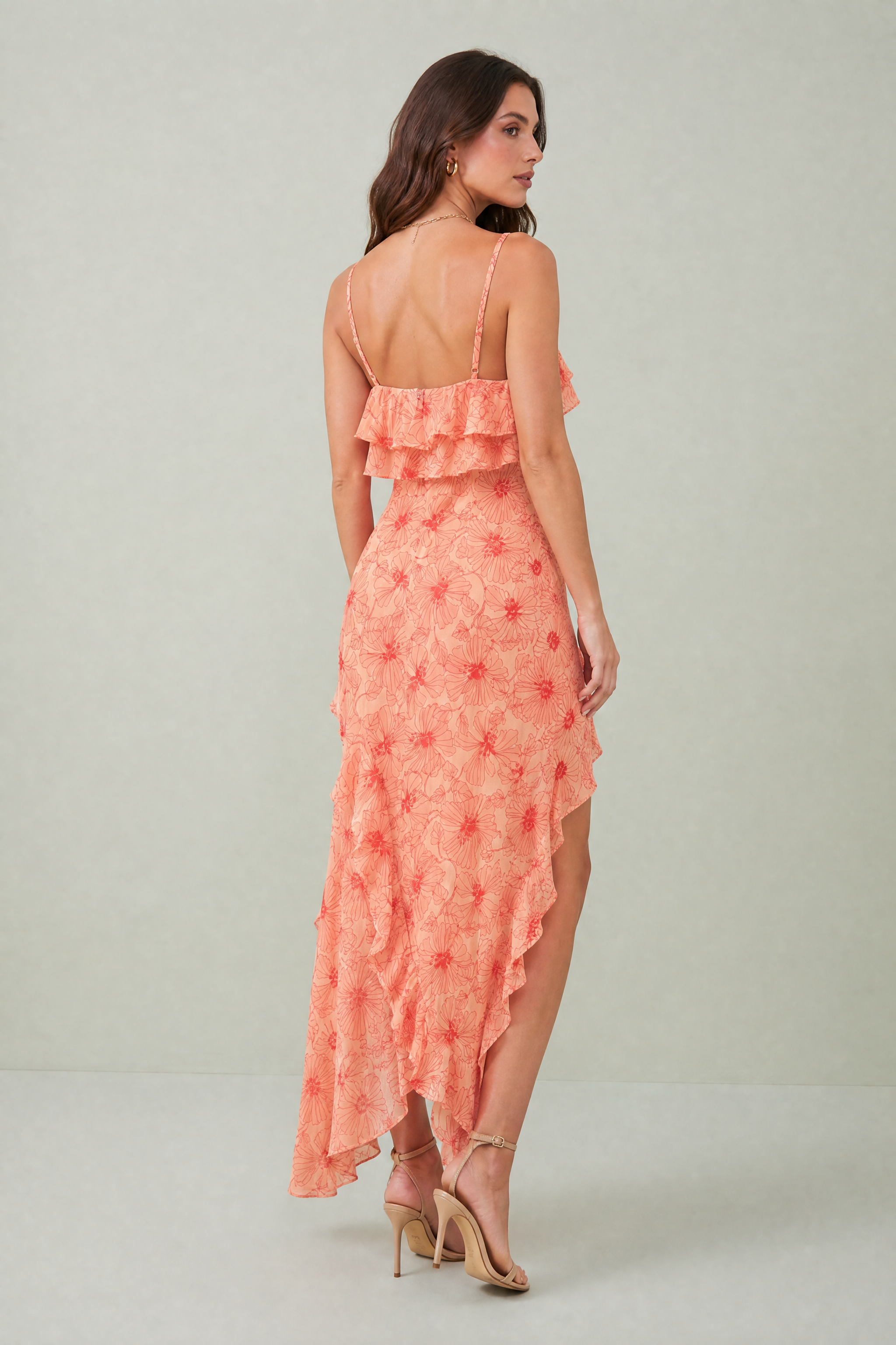 Robe longue bretelles croisées | Vue de dos | Lounelle Paris