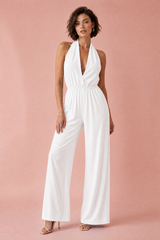 Halter-Neck Backless Jumpsuit