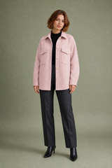 Oversized Mid-Length Lapel Coat
