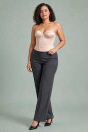 Bustier corset décolleté cœur laçage dos | Porté sur une autre silhouette | Lounelle Paris