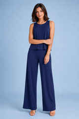 Flowy Wide-Leg Pants Set