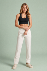 Form-fitting backless bralette