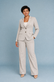 Ensemble blazer beige ample | Porté sur une autre silhouette | Lounelle Paris