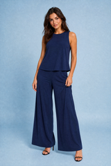 Flowy wide-leg pants set
