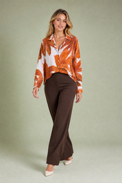 Chemise ample à imprimé floral | Vue en mouvement | Lounelle Paris