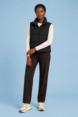 Quilted High-Neck Puffer Vest
