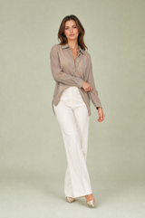 Loose Shimmering Stripe Shirt