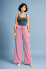 Drawstring Wide-Leg Pants