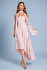 Robe longue bustier asymétrique | Vue en mouvement | Lounelle Paris