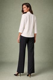 Blazer blanc cassé col châle | Vue de dos | Lounelle Paris