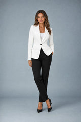 Fitted Single-Breasted Tailored Blazer