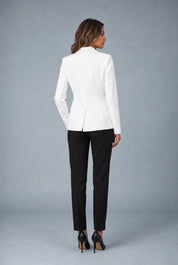 Blazer col tailleur coupe cintrée | Vue de dos | Lounelle Paris