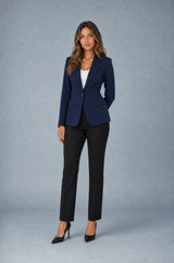 Fitted Single-Breasted Tailored Blazer