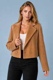 Blazer court ample à double boutonnage | Vue rapprochée | Lounelle Paris