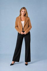 Cropped Oversized Double-Breasted Blazer