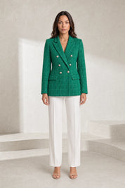 Blazer croisé en tweed | Lounelle Paris