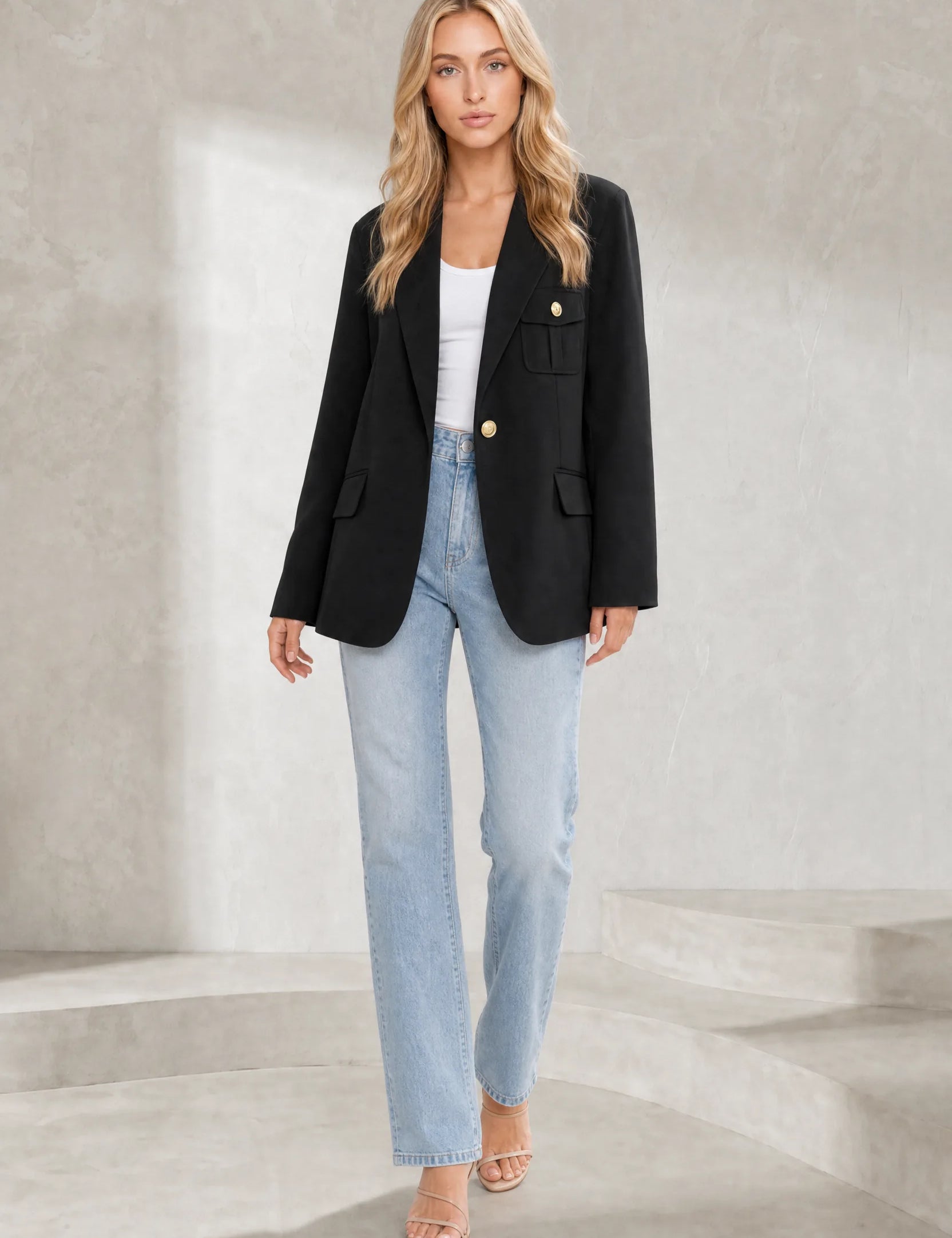 Blazer oversize double boutonné | Lounelle Paris