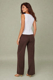 Blouse blanche col V dentelle | Vue de dos | Lounelle Paris
