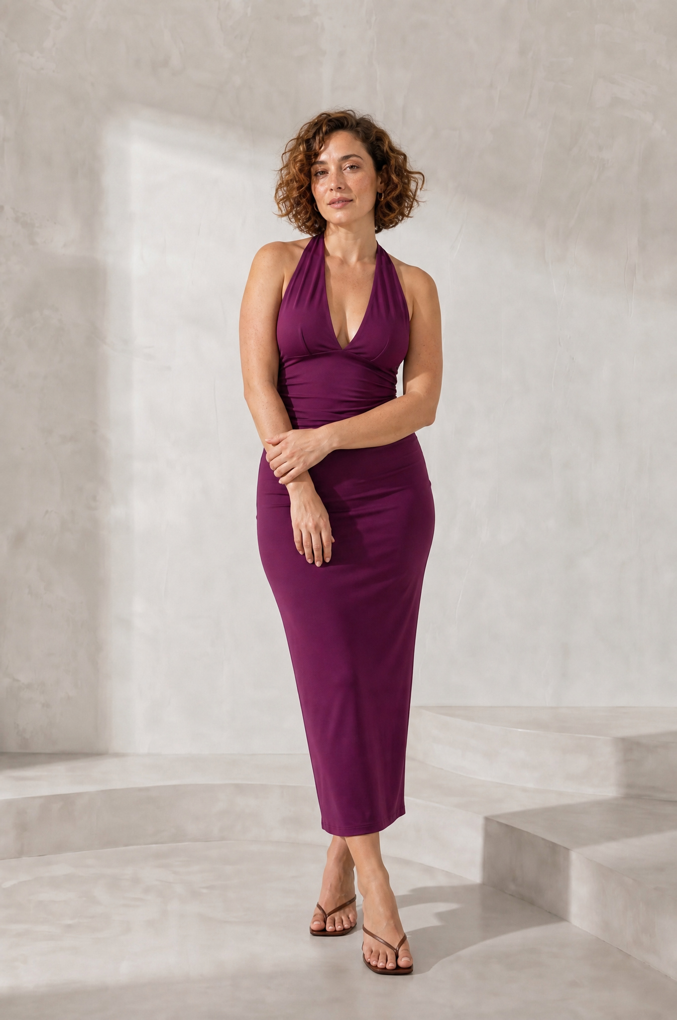 Ensemble jupe col halter | Porté sur une autre silhouette | Lounelle Paris