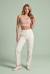 Form-fitting backless bralette