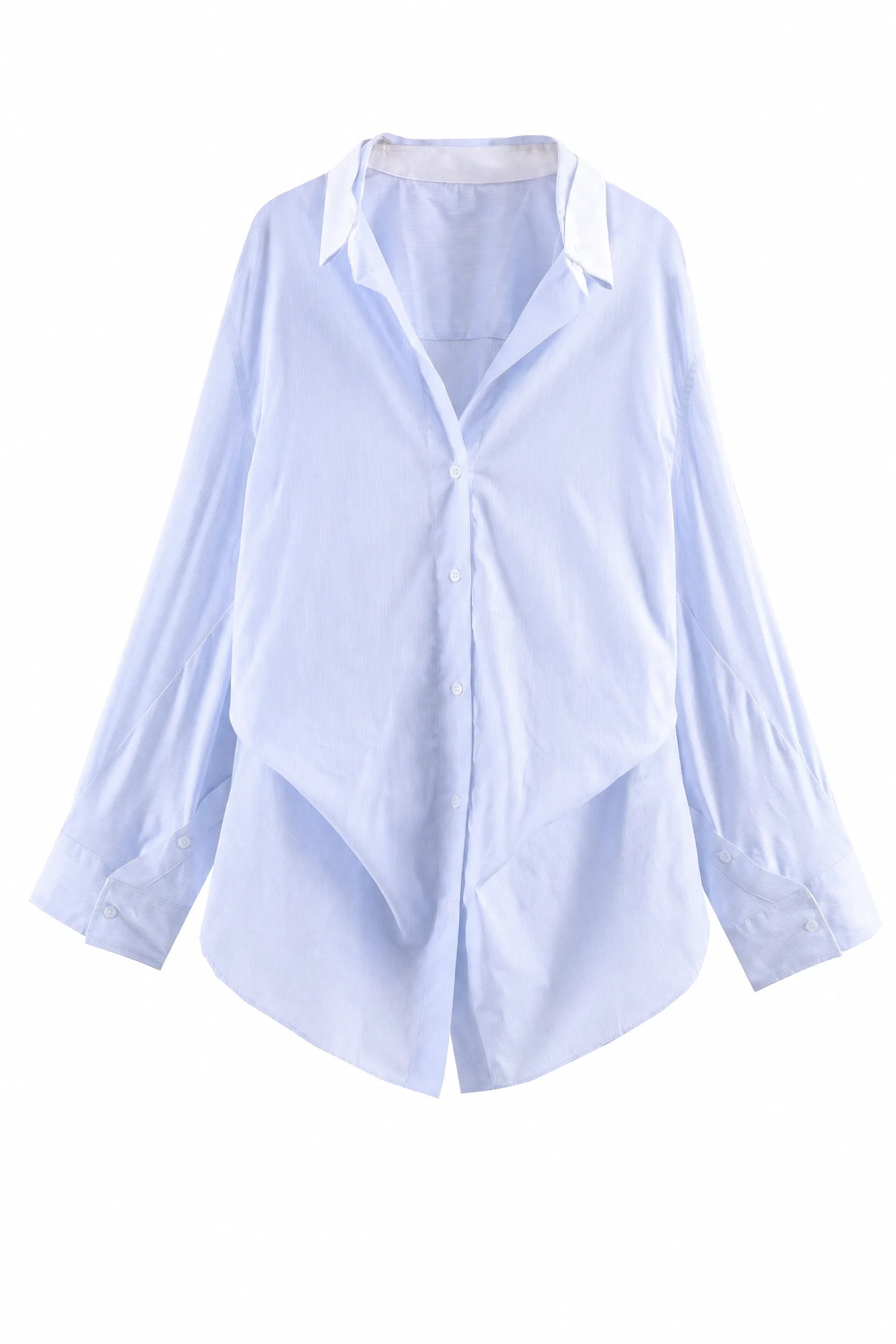 Chemise ample bleue à rayures | Lounelle Paris