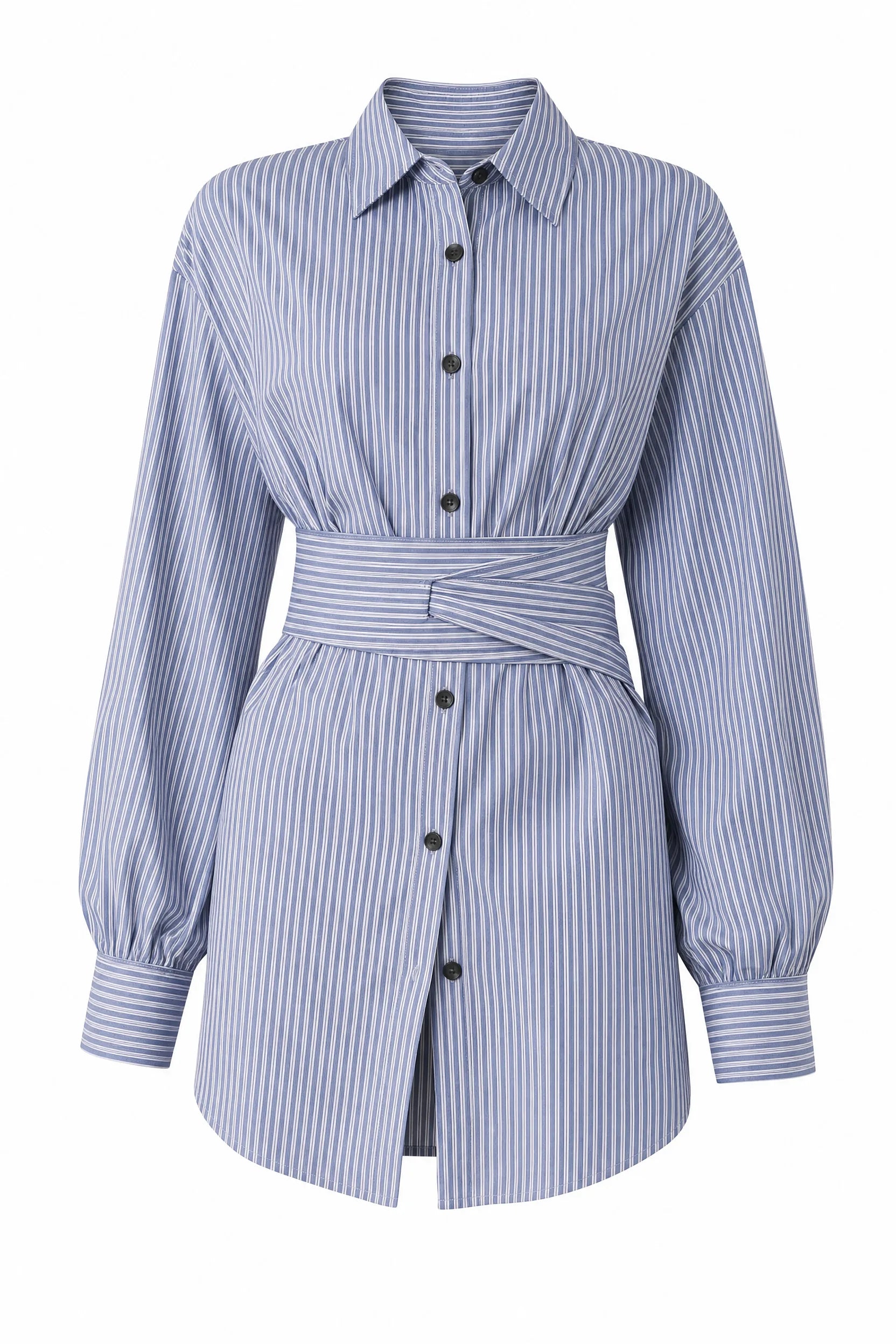 Chemise rayée à ceinture | Lounelle Paris