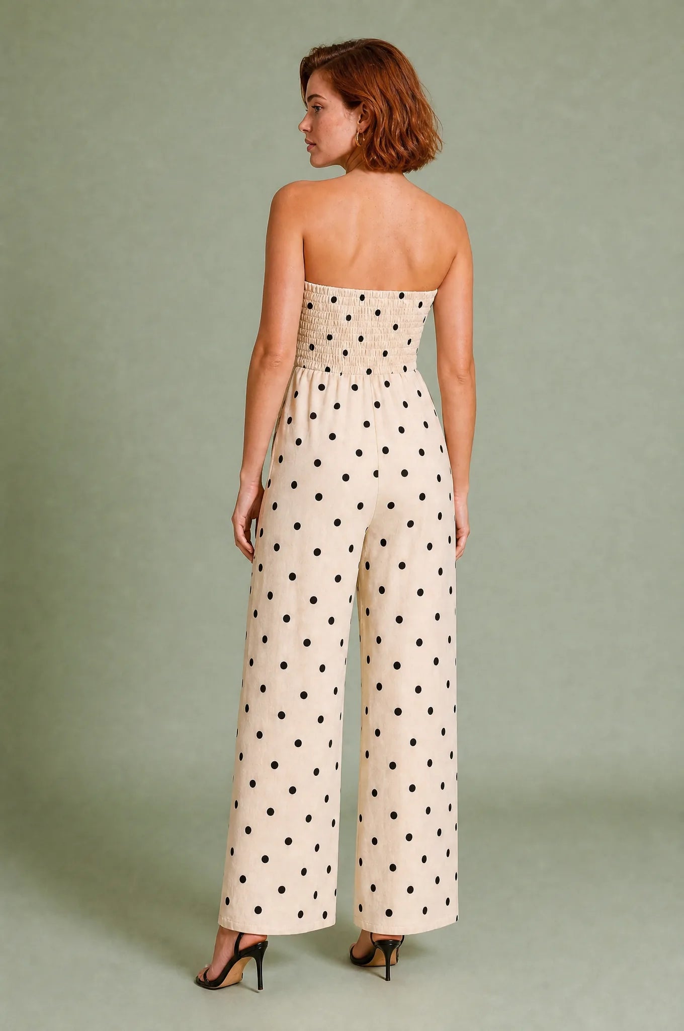 Combinaison bandeau à pois | Vue de dos | Lounelle Paris