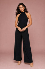 High-Neck Backless Jumpsuit