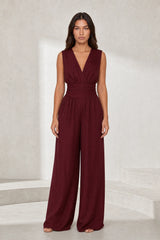 Flowy V-neck jumpsuit
