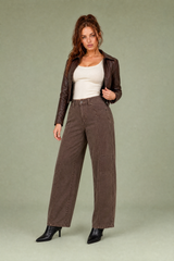 Mid-Rise Wide-Leg Cargo Pants