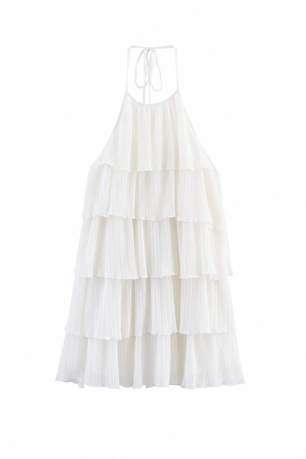 Robe blanche col halter dos nu | Lounelle Paris