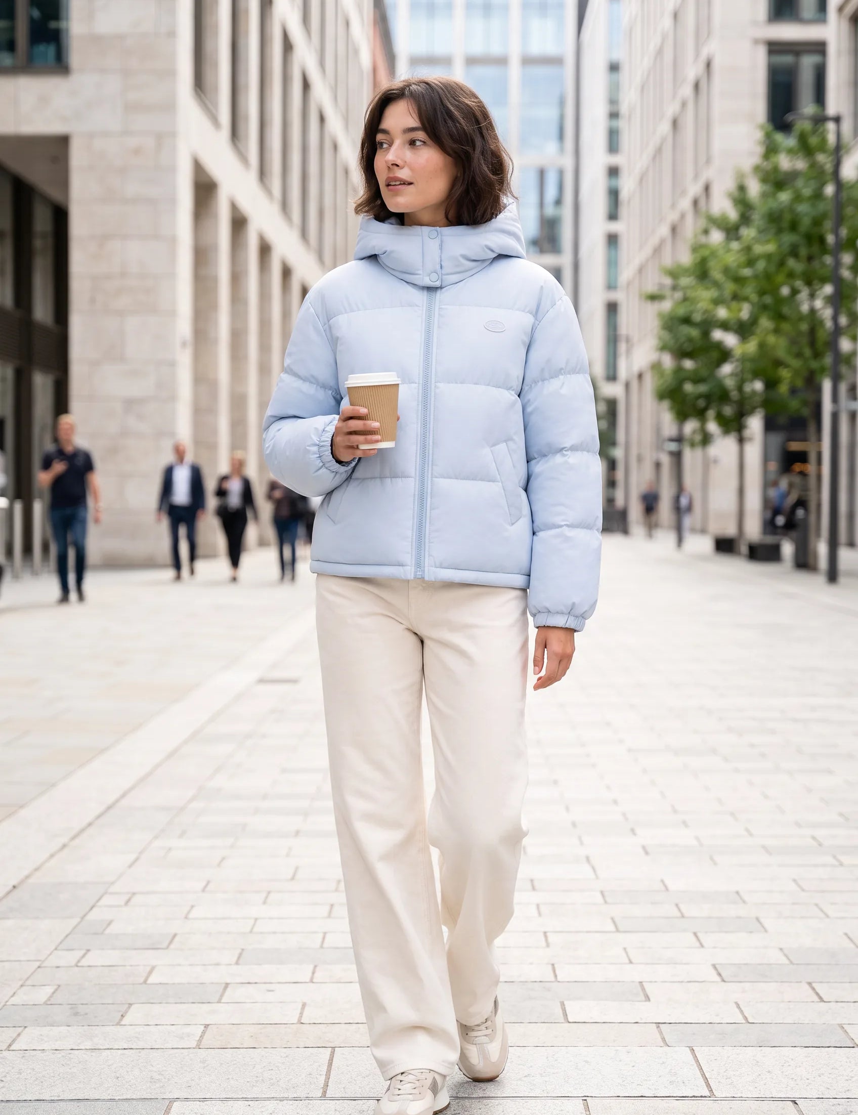 Doudoune matelassée à capuche | Photo lifestyle | Lounelle Paris
