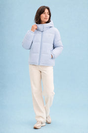 Doudoune matelassée à capuche | Variante Bleu | Lounelle Paris