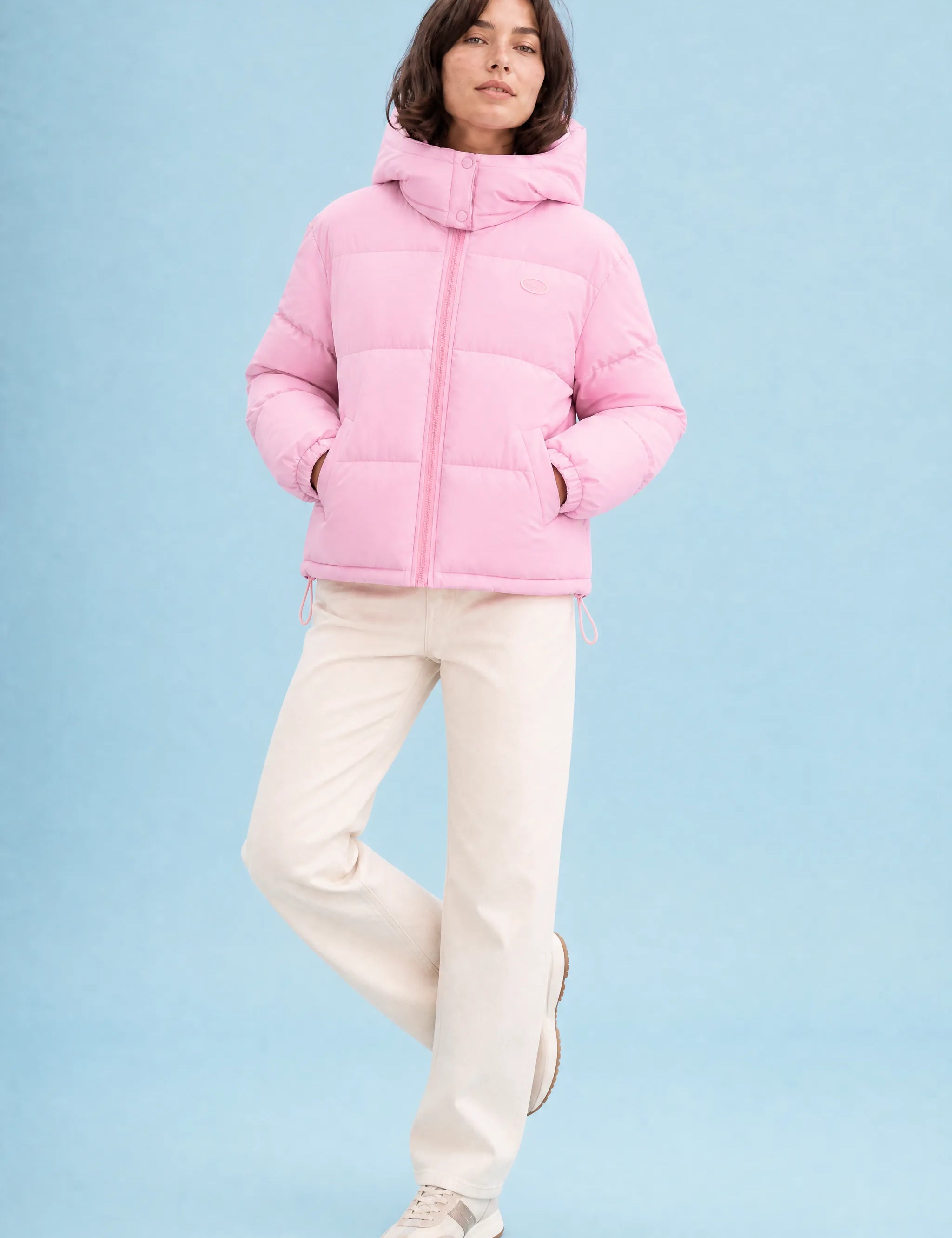 Doudoune matelassée à capuche | Variante Rose | Lounelle Paris