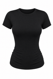 T-shirt col rond ajusté | Lounelle Paris