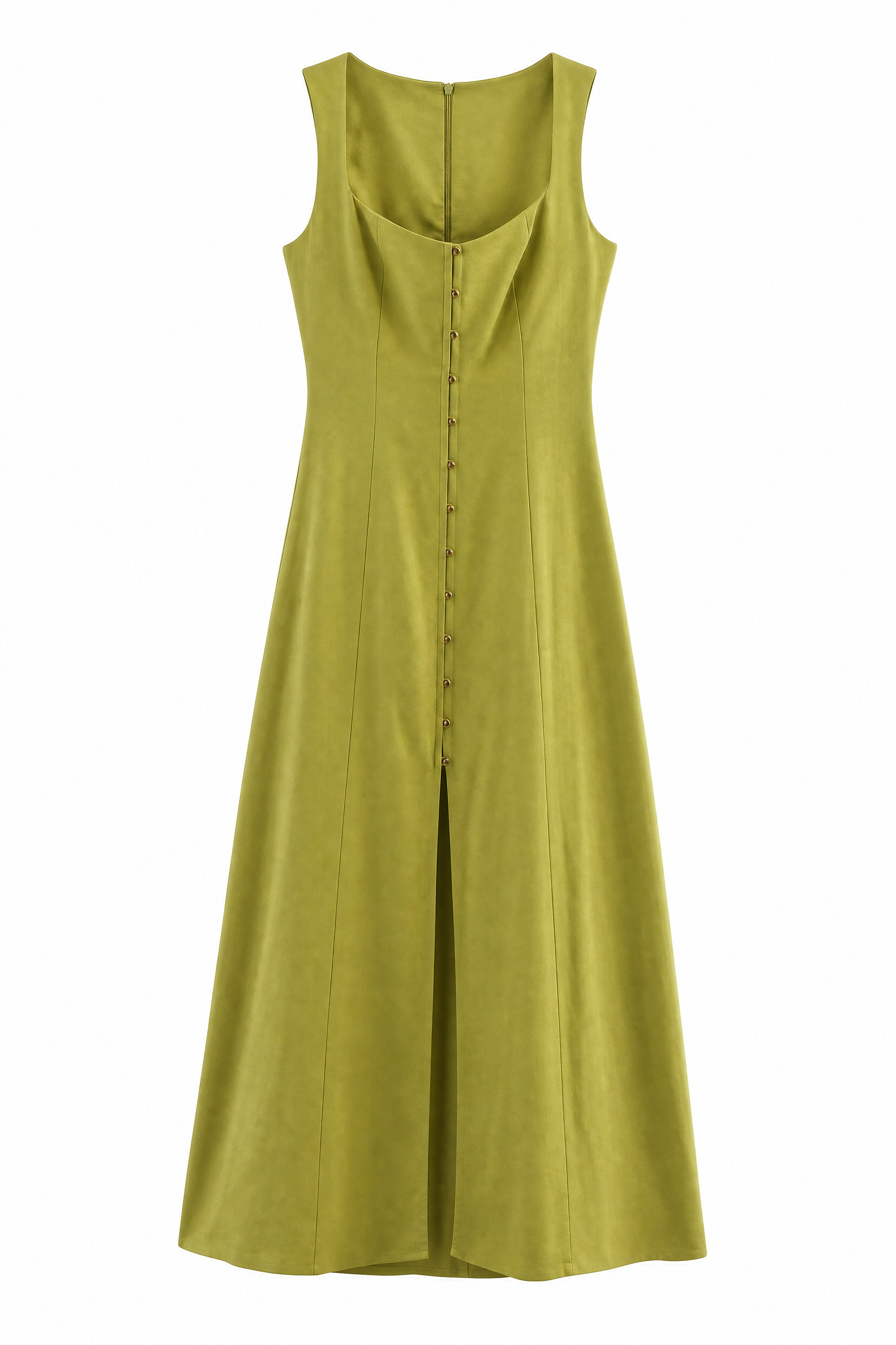 Robe midi à encolure carrée | Lounelle Paris