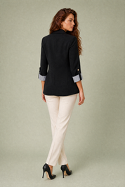 Blazer ajusté manches trois-quarts | Vue de dos | Lounelle Paris