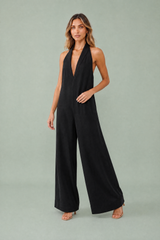 Relaxed Halter-Neck Jumpsuit