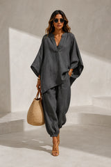 Fluid V-neck set