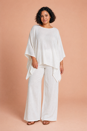 Ensemble ample encolure bateau | Porté sur une autre silhouette | Lounelle Paris