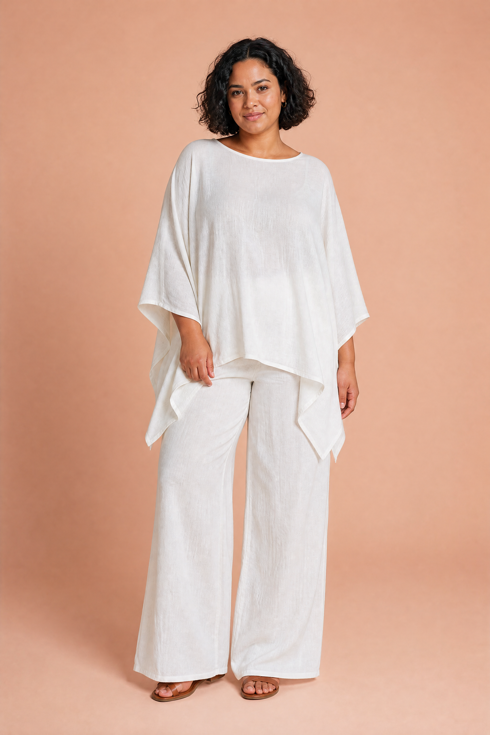 Ensemble ample encolure bateau | Porté sur une autre silhouette | Lounelle Paris